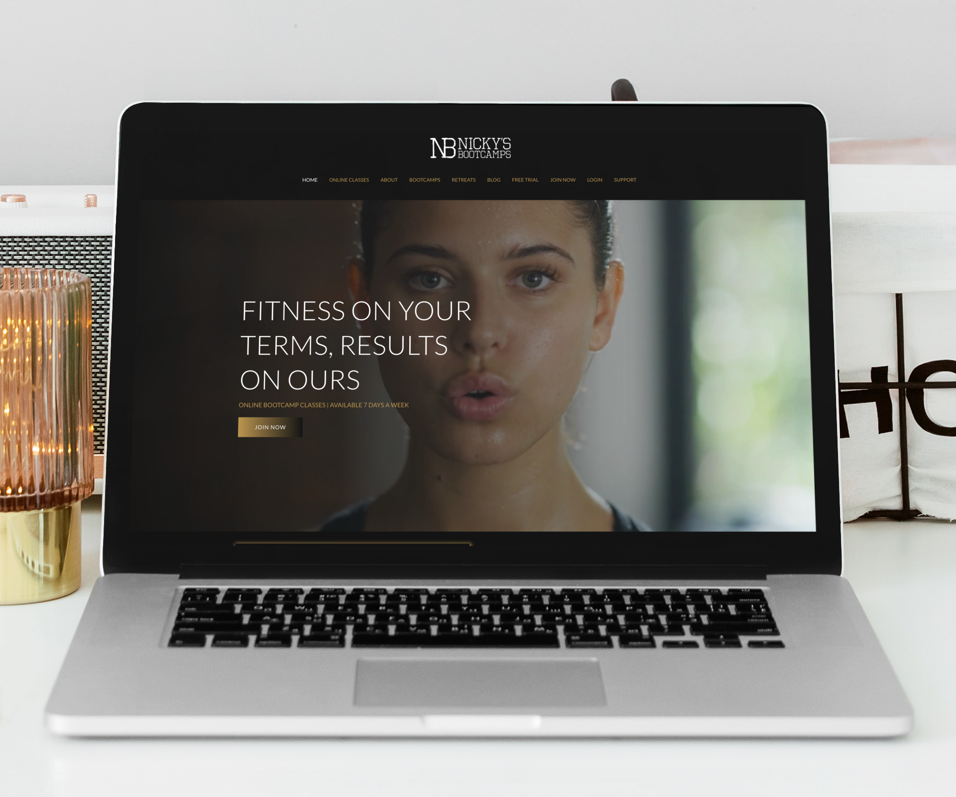 Nicky's Bootcamp on MyMembership platform