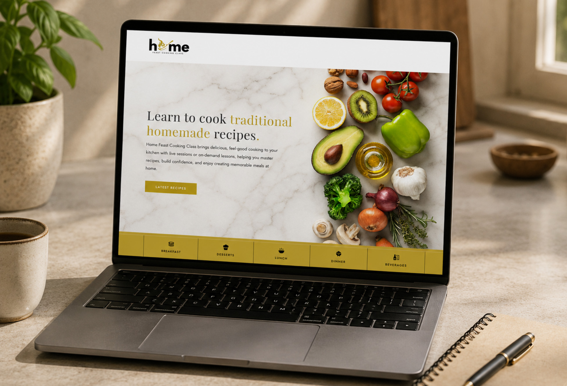 Interactive Cooking theme on MyMembership platform
